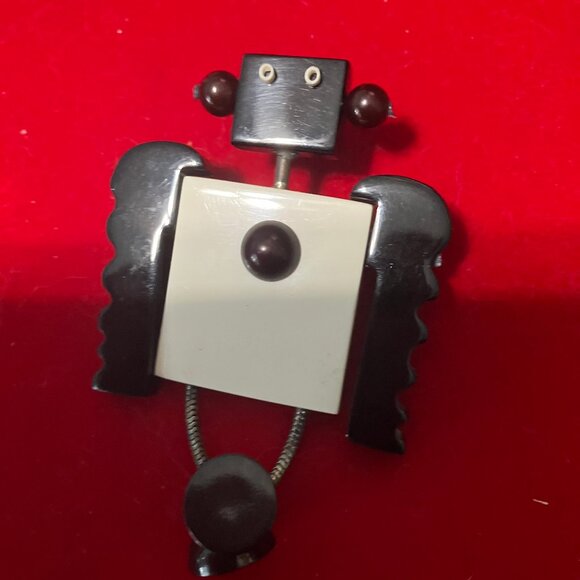 robotGuilemette l hoir. Paris couture vintageart deco pin brooch